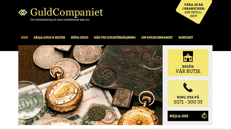 Hemsida guld värd för GuldCompaniet Hemsida guld värd för GuldCompaniet