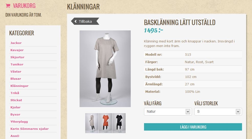 Starta webbutik som Karin Sömmare.